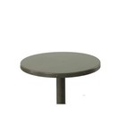 Carolina Classics Irene Adjustable Vintage Metal Pedestal Table Industrial Brown