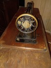 1915 Singer Model 66 Red Eye Sewing Machine Hand Crank Antique Cast Iron Light