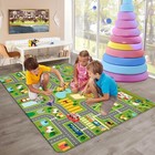 Kids Carpet Playmat Rug City Life Great For Playing With Cars And Toys - Play   