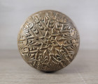 Yale   Towne Ornate Cast Bronze Door Knob Set Victorian Gothic 1870s Spindle
