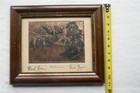 Fred Bear Double Signed Autograph Big Game Print  looking For Me  R h  Palenske