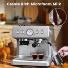 Espresso Machine With Built-in Grinderprofessional15 Bar Espressoremovable Water