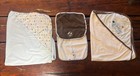 Baby Hooded Bath Towels   Washcloths Puppy Dogs Infant First Moments Set Of 4