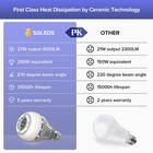 2pcs Led Light Bulbs 250w Equiv  27w 3500lm 5000k Daylight Indoor Lamp Bulbs