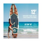 12 x36 Inflatable Paddle Board  500lbs Extra Wide Stand Up Paddleboard For Ad   