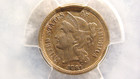 1881 Three Cent Nickel Pcgs About Uncirculated 3cn Coin  Buy It Now 