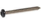 44380 10 X 2-1 2  Black Pan Head Phillips Sheet Metal Screws Stainless 15 Pack