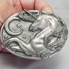 Belt Buckle Fine Pewter 1983 Unicorn Mythological Creature Usa Siskiyou