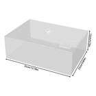 Clear Display Case Acrylic Show Box Dustproof 35 25 12cm For Collectibles Crafts