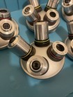 Olympus Microscope Turret With Neo 5  10  20  40 Objectives