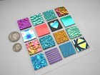 Set Of 16 Pieces  un_fired  Dichroic Glass  ea8  Cbs Coe 90 Fusing Supply