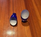 Two Cobalt Blue Ceiling Fan  Glass Shades