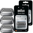 3 Pack Series 8 Replacement Shaver Head Foil Cutter Cassette Braun- 83m Parts