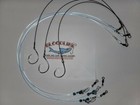 Bloodlinetackle 3 Pack 5ft 400lb Shark Surf Fishing Leader W Choice Of Hook Size
