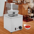 4l Stainless Steel Electric Sauce Warmer Dispenser Hot Fudge Cheese Warmer 150w