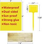 20pcs Sticky Fly Trap Paper Yellow Traps Fruit Flies Insect Glue Catcher Usa