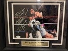 Bret Hitman Hart Signed Autograph Photo Picture W  Frame Jsa Coa Wwe Wwf Wcw Aew