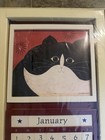 Warren Kimble Perpetual Calendar Wood 4 Seasonal  Images Cat Farmhouse New