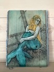 Mermaid Wood Wall Plaque Fantasy Coastal Decor Beach Cottage