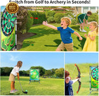 Golf Chipping Game Set Stand Archery Darts Hatchet Double Sided Mat Kids