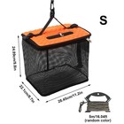 Floating Fish Basket  Collapsible Mesh Fishing Holder  Portable Minnow Bucket