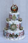 3 Tier Woodland Diaper Cake Baby Shower Boy