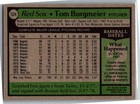 1979 -tom Burgmeier- Topps Autograph signed auto Baseball Card  524 Red Sox