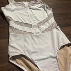 Mariia X Discount Dance White   Beige Mesh Dance Leotard Size Adult Medium