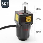 15w 10k Ac Gear Motor Electric Motor 110v 135rpm Variable Speed Controller