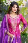 Pink  Indianwear Pakistani Style Sharara Palazzo Dress Design Salwar Kameez Suit