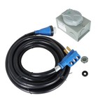 50 Amp Generator Cord 25ft   Power Inlet Box Waterproof Combo Kit Etl Listed