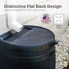 50 Gal  Rain Barrel Black Colour With Plastic Spigot Decorative Rust Proof New