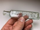 Antique Open Pontil Tool Lip Hand Blown Genuine Essences Bottle Medicine