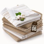 6pc Kitchen Towel Set Tea-bar Towels 100  Cotton 16 X 26 Soft And Fast Absorbent