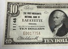 1929  10 National Currency First Merchants National Bank Lafayette  In