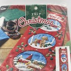 Bucilla Christmas Felt Wall Hanging Kit 2015 Happy Holidays 86684 New Sealed