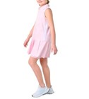 Adidas Youth 3-stripe Polo Dress   Bike Shorts 2-pc Set Pink Girl s Size Xl  16 