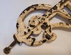  Antique Architectal Salvage Cast Metal Pediment Scroll Design  Broken Tip 