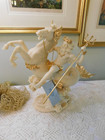 Poseidon Greek God Of The Sea Statue Large Figurine On Sea Horse Mythological