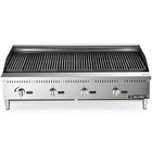 48  Commercial Gas Countertop Grill Radiant Charbroiler 140000btu Ng Lpg