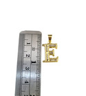 10k 2 5mm Rope Chain E Initial Alphabet Pendant 16 -28  Gold Set Charm Necklace