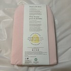 Burts Bees Baby    24    X 38    100  Organic Cotton Pink Mini Fitted Crib Sheet