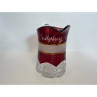 Vintage Gettysburg 1863 Ruby Stained Glass Souvenir Pitcher Creamer Red Gold