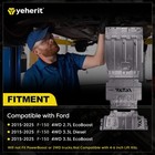 Full Skid Plate Package W front Transmission Skid Plate For 2015-2022 Ford F150