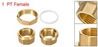 Brass Pipe Union Connector Coupling 1pt Fitting With Female Threaded 48mm