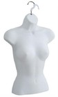 Modern Retail Mannequin Female Hollow Torso Shirt Display In Clean White Finish