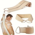 Us Exfoliating Bath Scrubber Shower Back Strap Loofah Spa Body Skin Brush Sponge