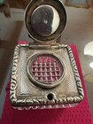 Victorian Hand Cut Crystal Travel Inkwell