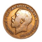 Die Clash Mint Error 1921 Great Britain One Penny   Improper Alloy Mix Cool Coin