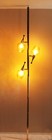      Wow  Vtg Mcm Amber Glass Tension Pole Lamp  Atomic Iconic   Cozy  50s 60s     